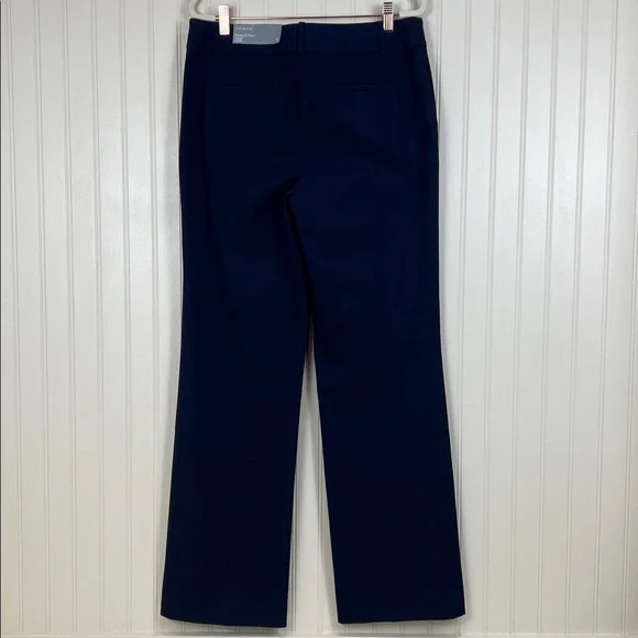 New Talbots Newport Pant Trouser Leg Full Length Navy Blue Size 8 - Picture 7 of 13